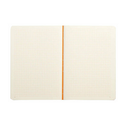 RHODIA Heritage Raw 190x250mm 5x5 Sq Chevrons Black