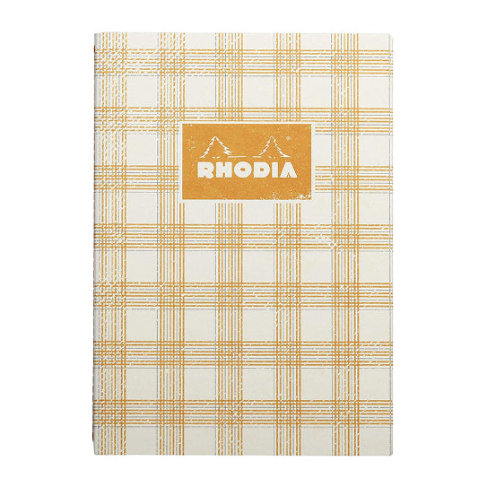 RHODIA Heritage Sewn A5 Lined Tartan Ivory