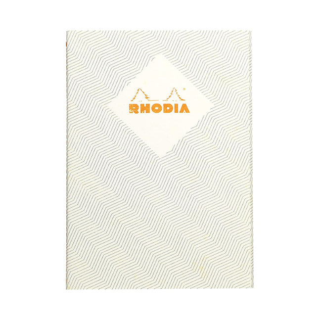 RHODIA Heritage Sewn A5 Lined Chevrons Ivory