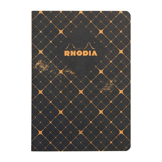 RHODIA Heritage Raw A5 5x5 Sq Quadrille Black