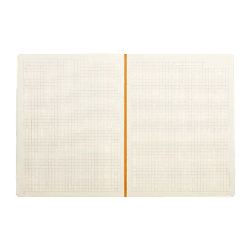 RHODIA Heritage Raw 190x250mm 5x5 Sq Moucheture BK