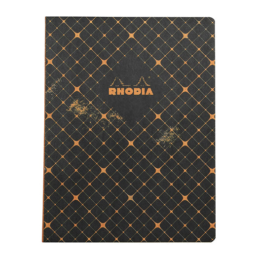 RHODIA Heritage Raw 190x250mm 5x5 Sq Quadrille BK