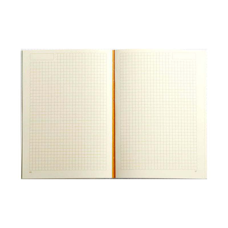 RHODIA Heritage Raw 190x250mm 5x5 Sq Tartan BK