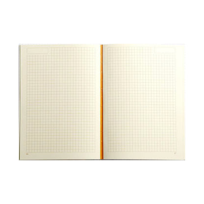 RHODIA Heritage Raw 190x250mm 5x5 Sq Tartan BK