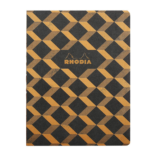 RHODIA Heritage Raw 190x250mm 5x5 Sq Escher Black