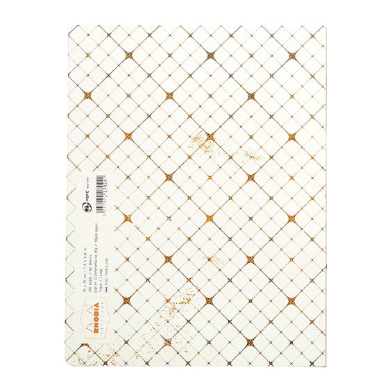 RHODIA Heritage Raw 190x250mm Lined Quadrille Ivory