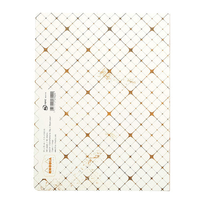 RHODIA Heritage Raw 190x250mm Lined Quadrille Ivory