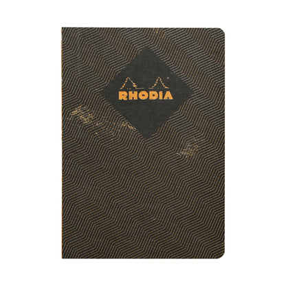 RHODIA Heritage Raw A5 Lined Chevrons BK