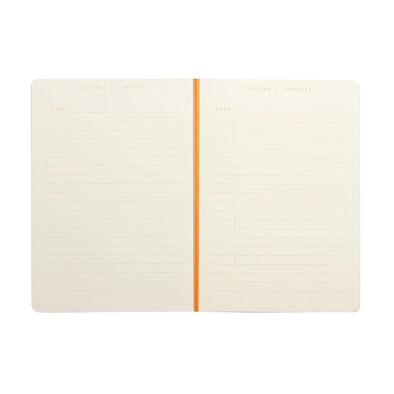 RHODIA Heritage Raw A5 Lined Chevrons BK