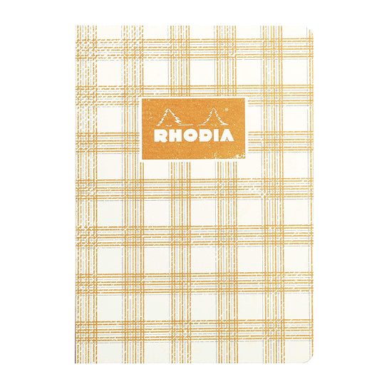 RHODIA Heritage Raw A5 Lined Tartan Ivory