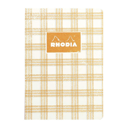 RHODIA Heritage Raw A5 Lined Tartan Ivory