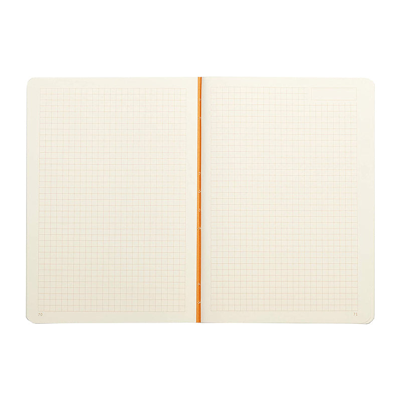 RHODIA Heritage Raw A5 5x5 Sq Chevrons Ivory