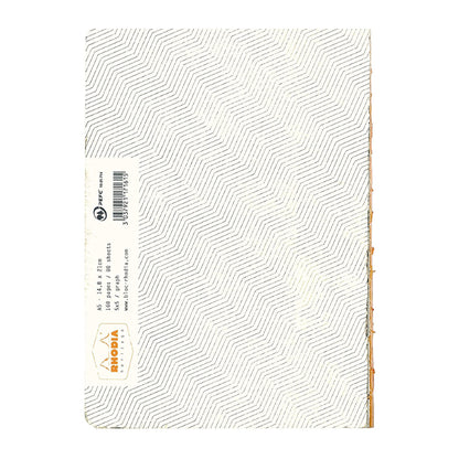 RHODIA Heritage Raw A5 5x5 Sq Chevrons Ivory