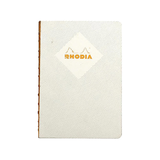 RHODIA Heritage Raw 190x250mm Lined Chevrons Ivory