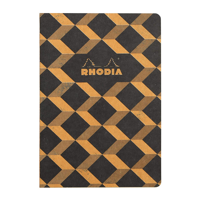 RHODIA Heritage Raw A5 5x5 Sq Escher Black