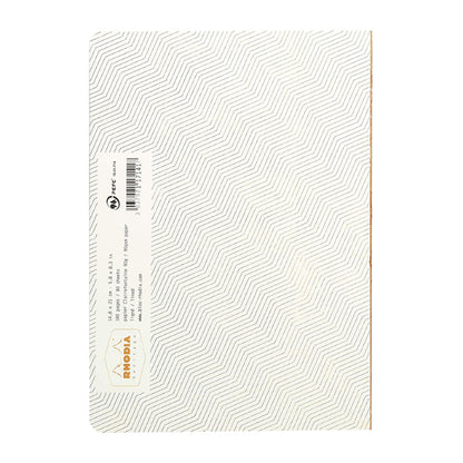 RHODIA Heritage Raw A5 Lined Chevrons Ivory