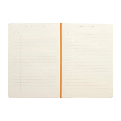 RHODIA Heritage Raw A5 Lined Chevrons Ivory