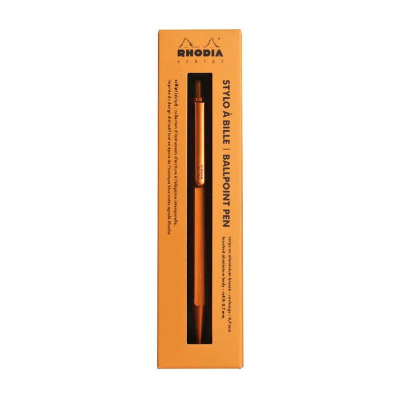 RHODIA scRipt 0.7mm Ball Pen Orange