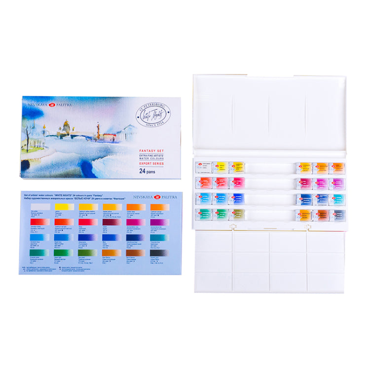 WHITE NIGHTS Artists Watercolour Set 24 Pans Fantasy Default Title