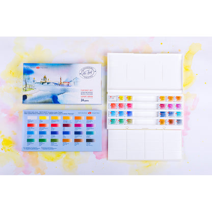 WHITE NIGHTS Artists Watercolour Set 24 Pans Fantasy Default Title