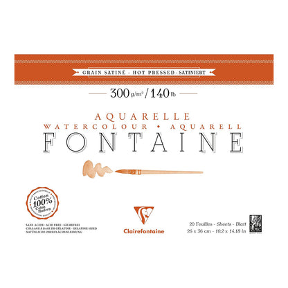 CLAIREFONTAINE Fontaine 4 Sides Hot Pressed 300g 26x36cm 20s