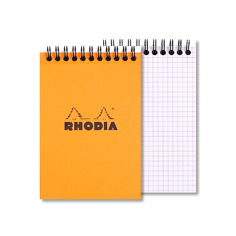 RHODIA Classic Notepad A6 105x148mm 5x5 Sq Orange