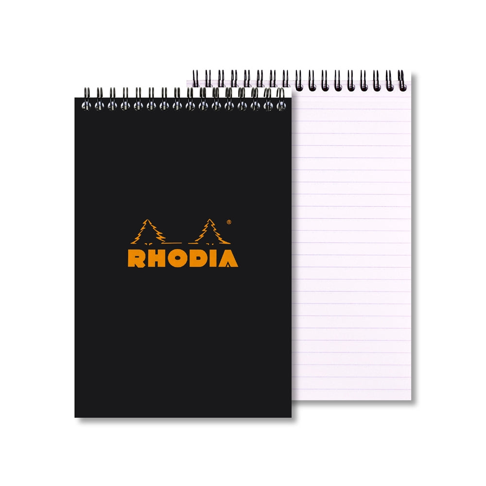 RHODIA Classic Notepad A5 148x210mm Lined Black