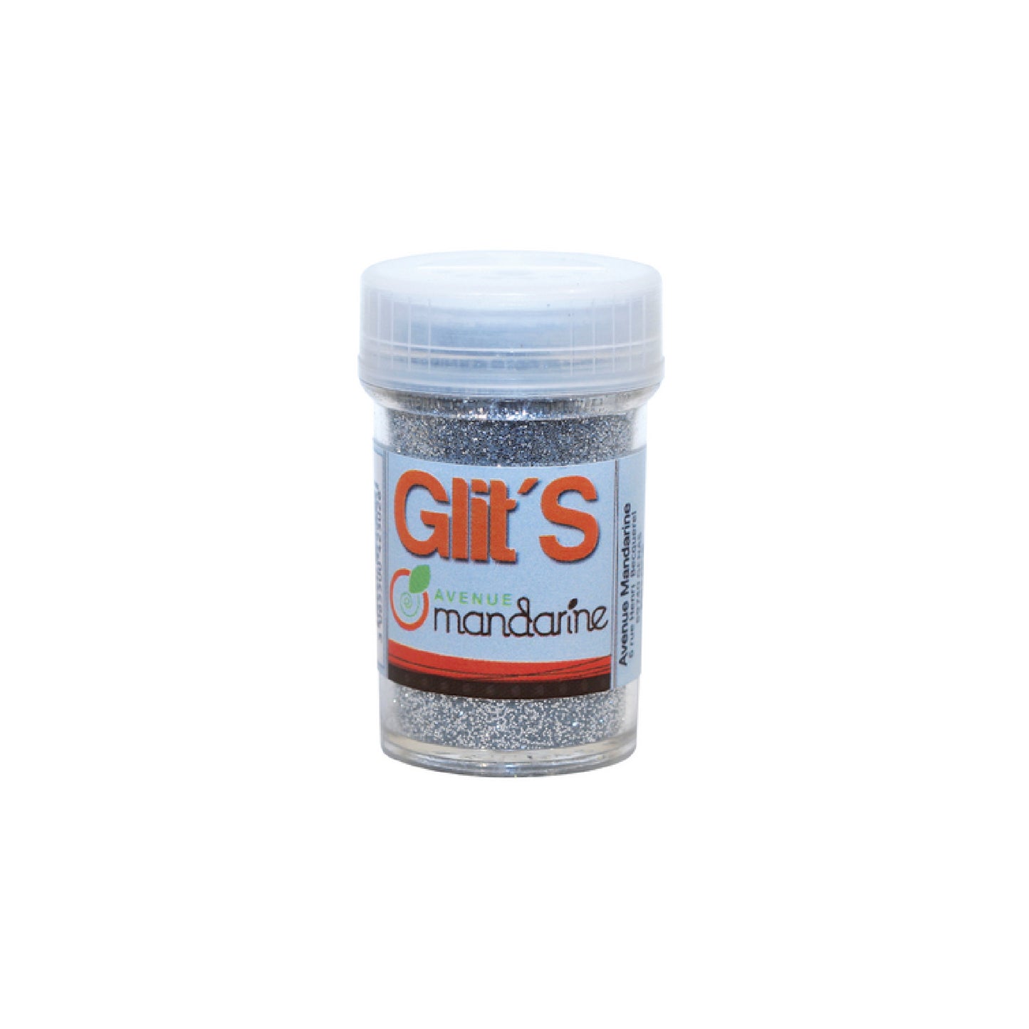 AVENUE MANDARINE Glits Glitter Powder 14g Silver