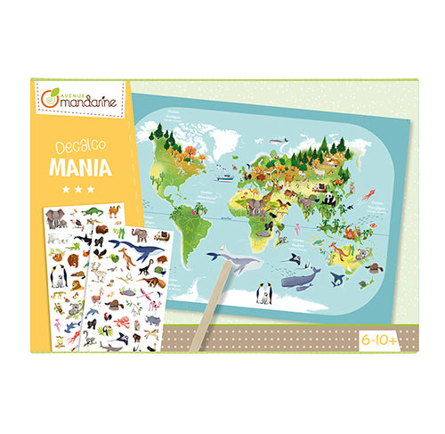 AVENUE MANDARINE Creative Box Decalco Mania Planisphere