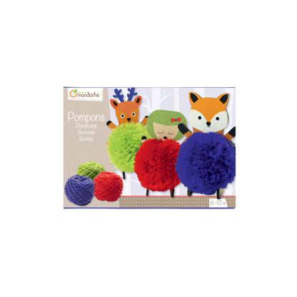 AVENUE MANDARINE Creative Box Pompoms to hang Animals 1206792