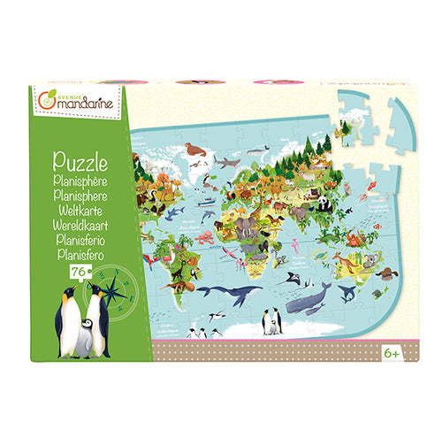 AVENUE MANDARINE Puzzle-Planisphere 1206774