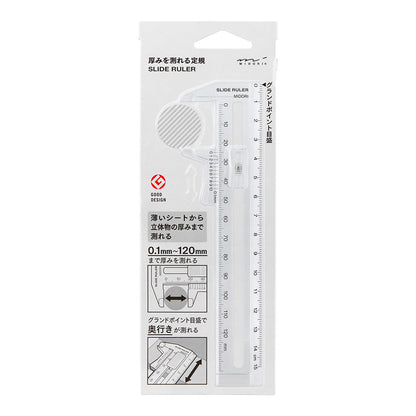 MIDORI CL Thickness Ruler Transparent