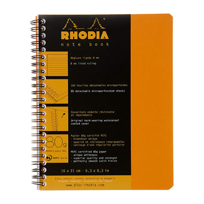 RHODIA Classic Notebook A5+ 160x210mm Lined Orange