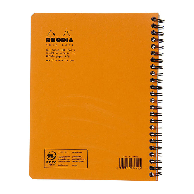 RHODIA Classic Notebook A5+ 160x210mm Lined Orange