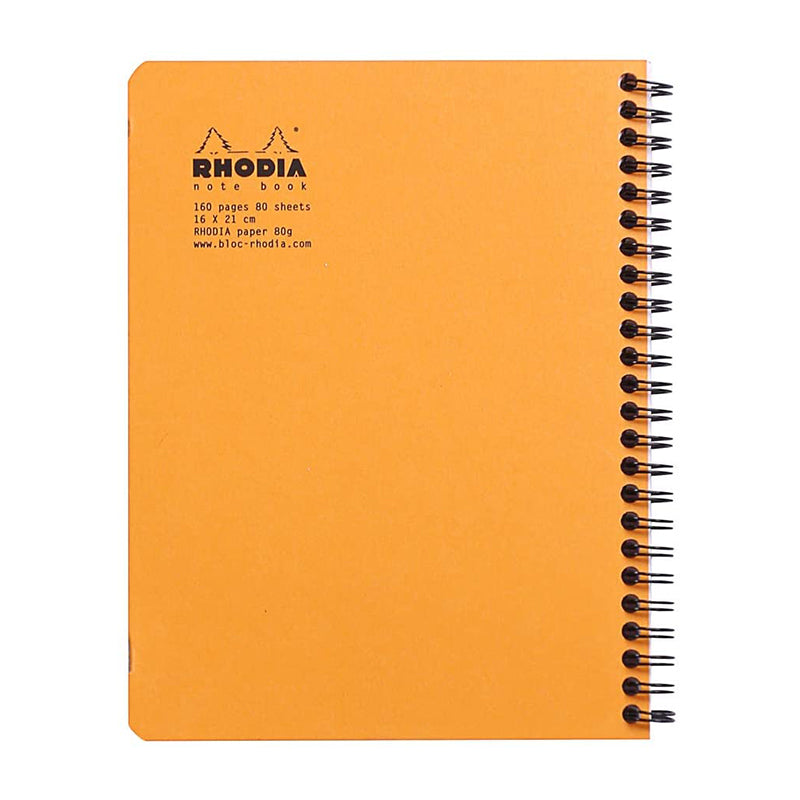 RHODIA Classic Notebook A5+160x210mm 5x5 Sq Orange