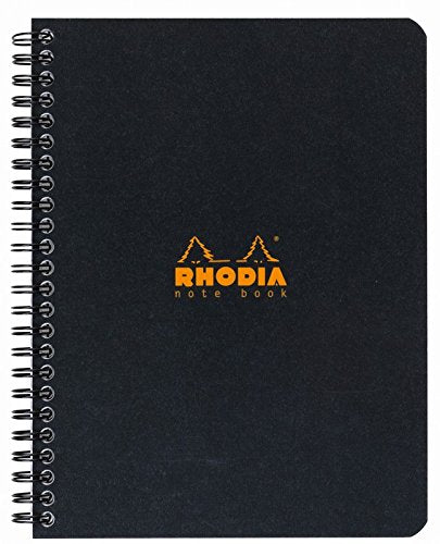 RHODIA Classic Notebook A5+ 160x210mm Lined Black