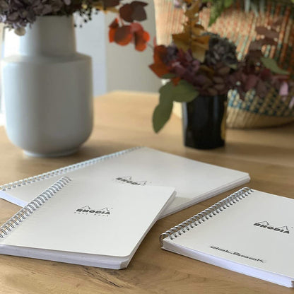 RHODIA Classic Notebook A4+ 225x297mm 5x5 Sq White