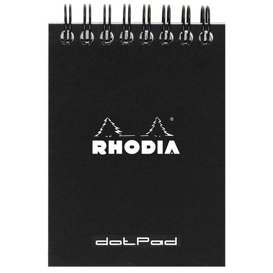 RHODIA Classic Notepad A7 75x105mm Dot Black