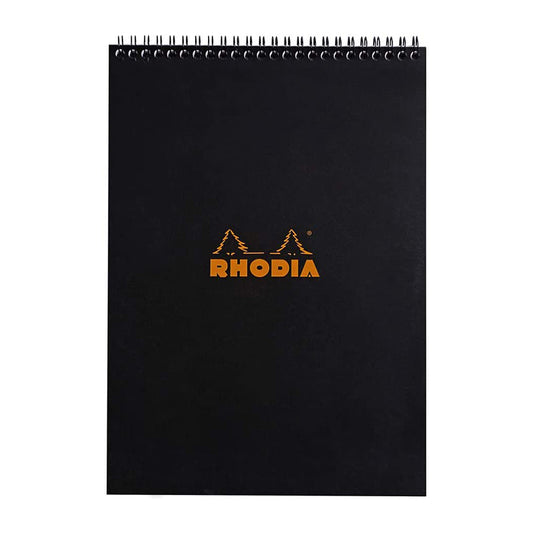 RHODIA Classic Notepad A4 210x297mm Lined Black