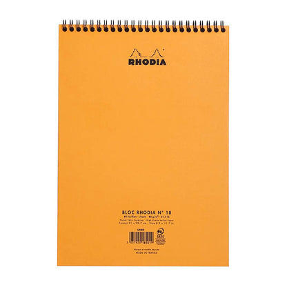 RHODIA Classic Notepad A4 210x297mm Lined Orange