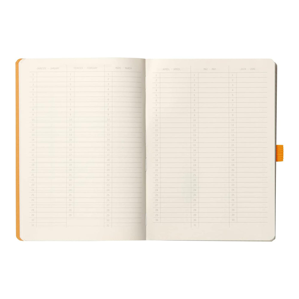 RHODIArama Goalbook A5 Ivory Dot Soft-Taupe