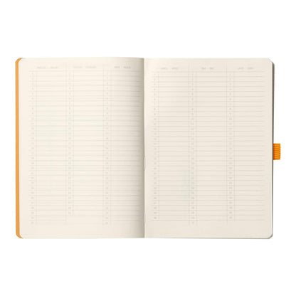 RHODIArama Goalbook A5 Ivory Dot Soft-Taupe