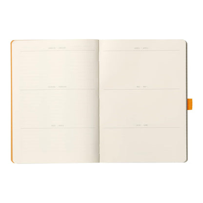 RHODIArama Goalbook A5 Ivory Dot Soft-Taupe