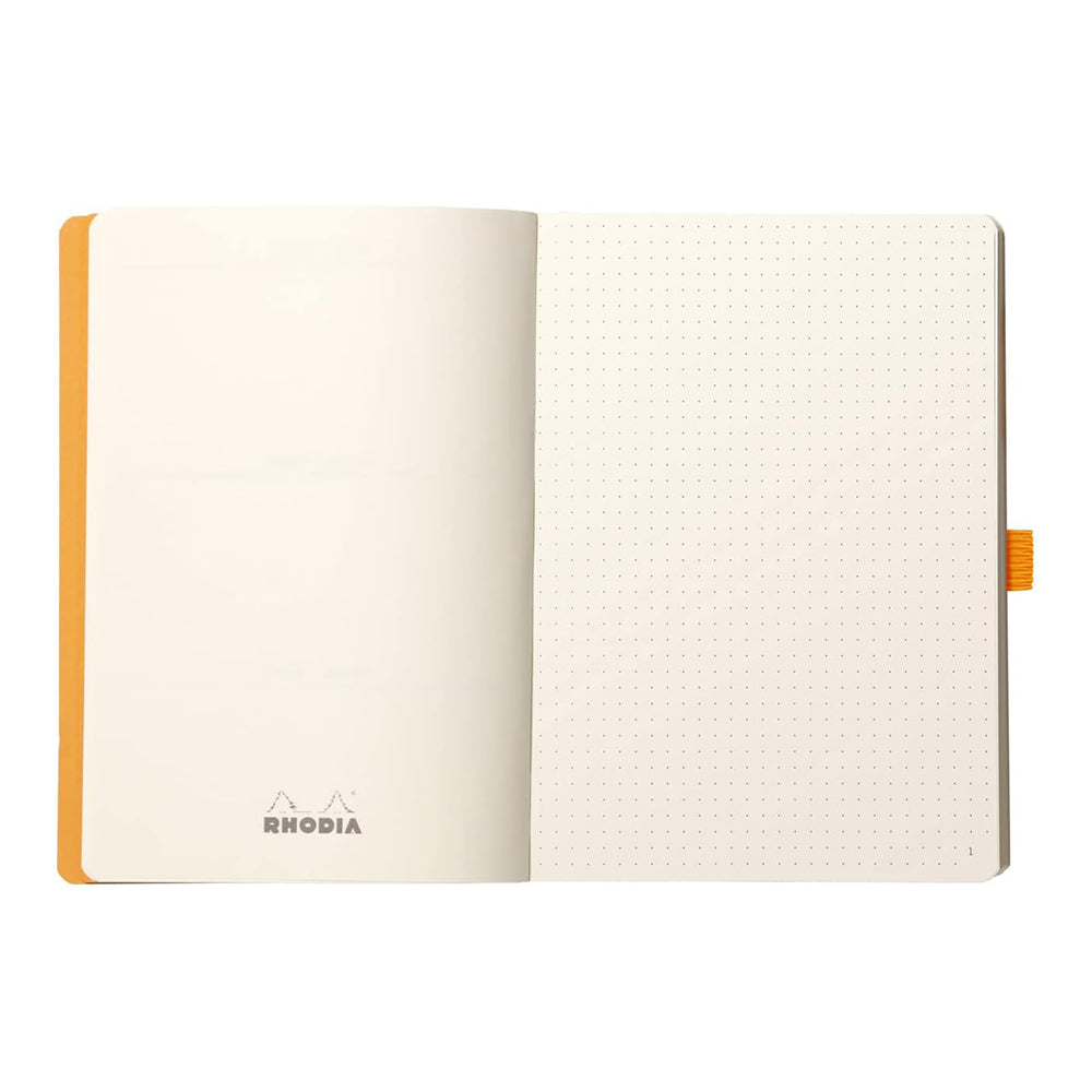 RHODIArama Goalbook A5 Ivory Dot Soft-Taupe