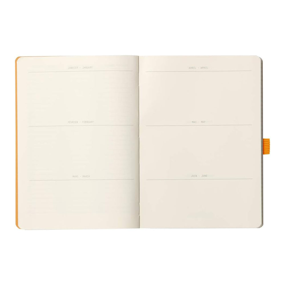 RHODIArama GoalBook A5 5x5 Sq Tangerine