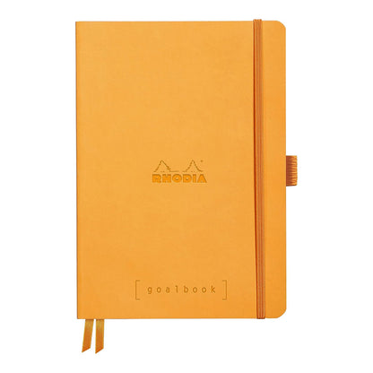 RHODIArama Goalbook A5 Ivory Dot Soft-Orange