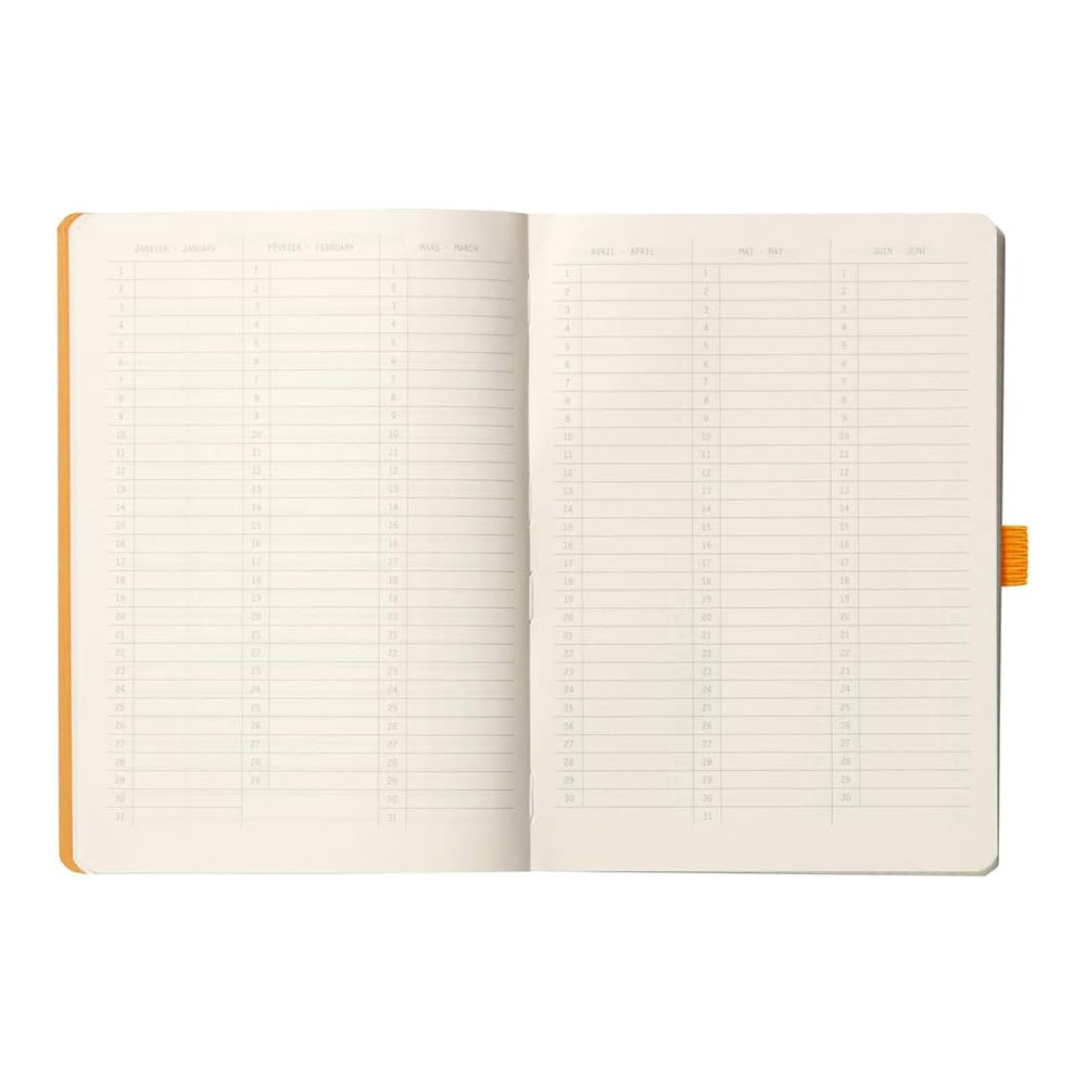 RHODIArama GoalBook A5 5x5 Sq Anise Greenn