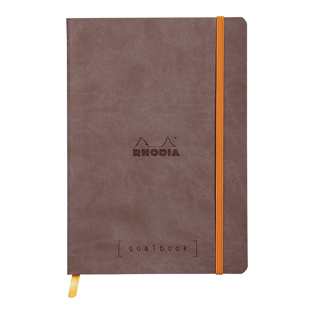 RHODIArama Goalbook A5 Ivory Dot Soft-Chocolate