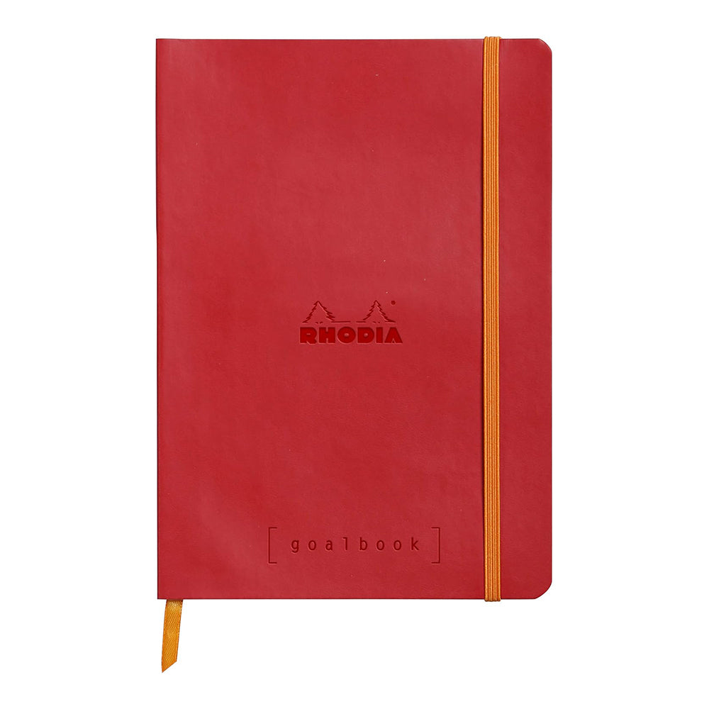 RHODIArama Goalbook A5 Ivory Dot Soft-Poppy