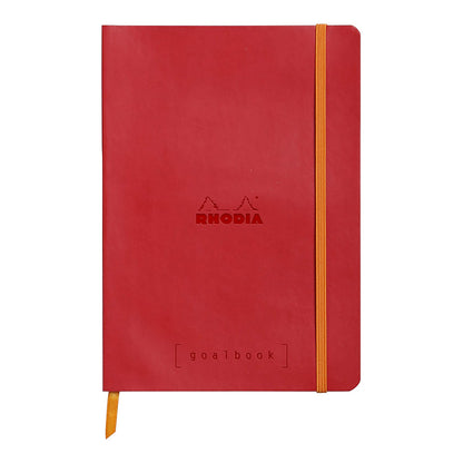 RHODIArama Goalbook A5 Ivory Dot Soft-Poppy